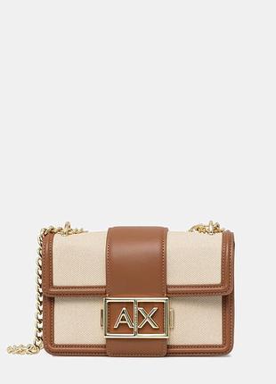 Urbanshop com ua armani exchange сумка кросс-боди женская из искусственной кожи коричневая xw000071 af22570 размеры запитуйте