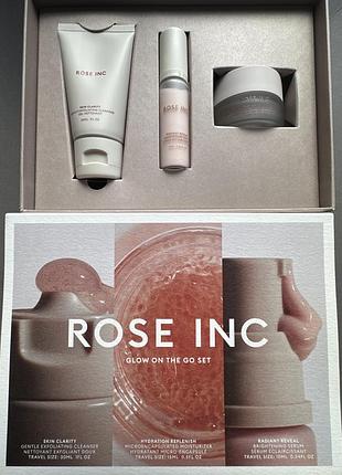Rose inc glow on the go set набір для сяйва шкіри