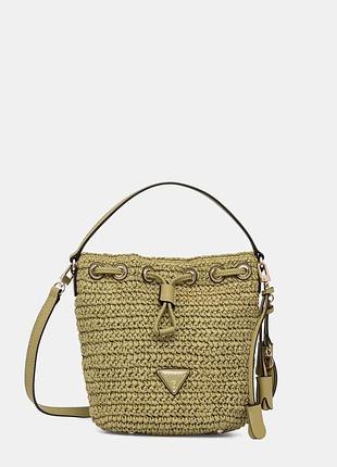 Urbanshop com ua guess сумка-мішок жіноча плетена ofelia зелена hwwg99 23030 розміри запитуйте
