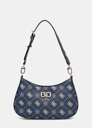 Urbanshop com ua guess сумка-кейс женская из искусственной кожи emelie темно-синяя hwgp99 28180 размеры запиту