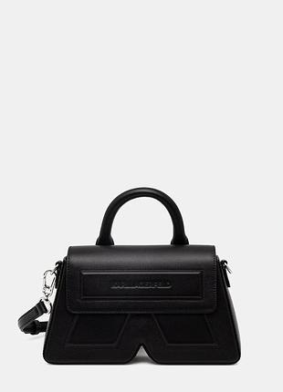 Urbanshop com ua karl lagerfeld сумочка женская кожаная ikon/k черная b2w30261 размеры запитуйте