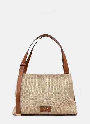Urbanshop com ua armani exchange сумка-шоппер женская плетеная бежевая xw002603 af22683 размеры запиту