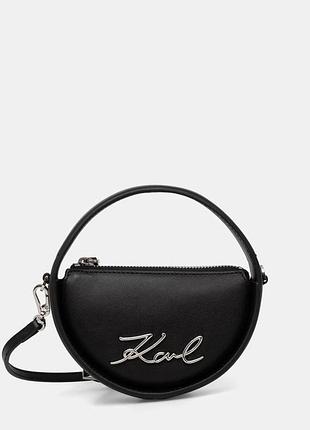 Urbanshop com ua karl lagerfeld сумка кросс-боди женская кожаная k/signature черная b2w30277 размеры запитуйте