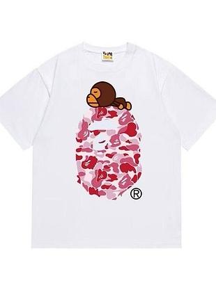 Streetwear біла футболка з принтом | oversize тренд