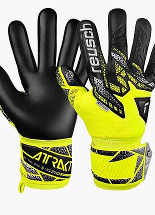 Urbanshop com ua перчатки вратарские мужские reusch attrakt silver yellow/black 5570215-2025 размеры запиту