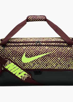 Urbanshop com ua сумка унисекс nike brsla m duff - 9.5 aop fa25 brown/yellow hv6601-652 размеры запитуйте