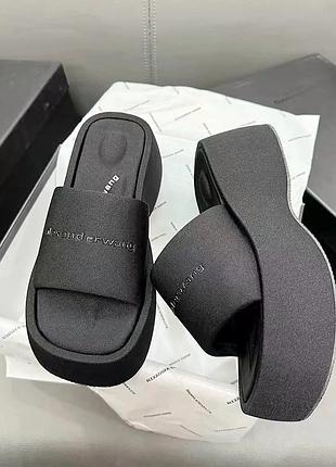 Босоніжки шльопанці на платформі alexander wang ціна+доставка ❗️ під замовлення доставка❗️
