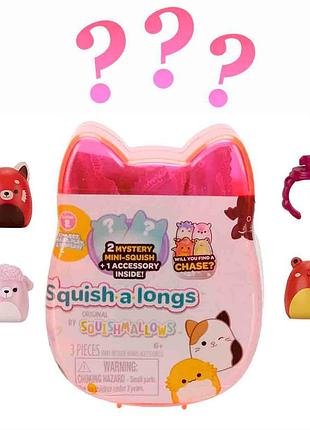 Набір фігурок squishmallows squish a longs, 2.5 см, 2 шт.