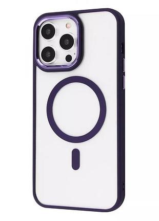 Чехол wave ardor case with magsafe для iphone 14 pro max, фиолетовый