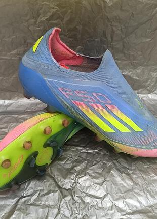Adidas f50 elite laceless ag "blue fusion" размер 44 (28.5см.)