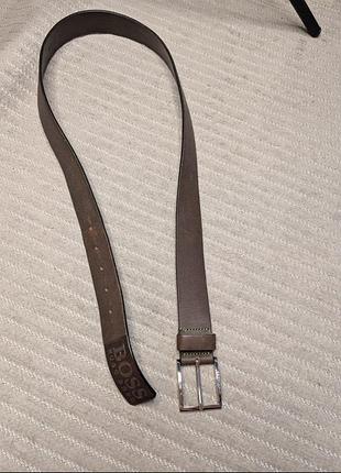 Ремінь пасок hugo boss шкіряний 114*3.5 см