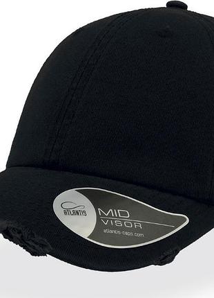 Кепка atlantis dad hat destroyed (черный 58 см)
