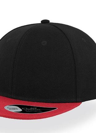 Кепка atlantis snap back (черный с красным 58 см)