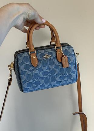 Нова сумка coach mini rowan crossbody bag