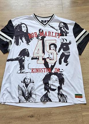 Футболка bob marley регби американский футбол 3xl reggae jamaica