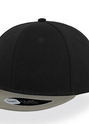 Кепка atlantis snap back (черный с серым 58 см)