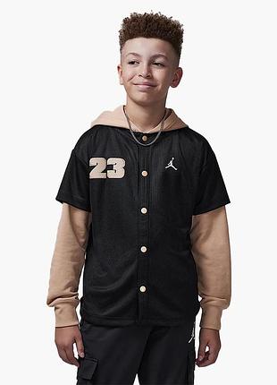 Urbanshop com ua толстовка детская air jordan hooded jumpman baseball black/beige 95d542-023 размеры запитуйте