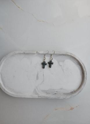 Серьги из гематита