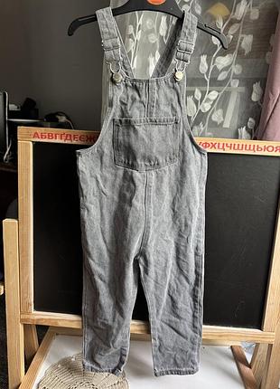 Джинсовий комбінезон zara 98р на дівчинку 2/3р
