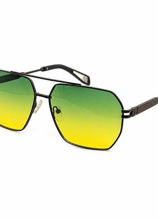 Окуляри антифари pilot polarized для нічного водіння антивідблискові жовто-зелені окуляри водія поляризаційні для рибалки uv400