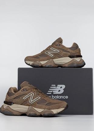 Женские кроссовки new balance 9060 dirty brown / mushroom