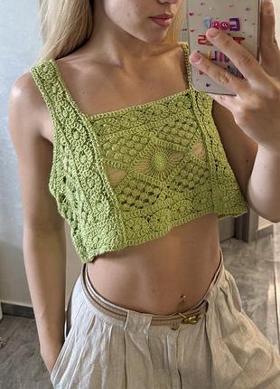Вʼязаний топ zara