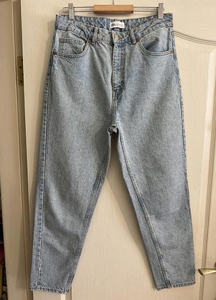 Жіночі блакитні джинси мом zara 40 р оригінал