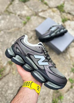 Мужские кроссовки new balance 2000 brown khaki демисезон весна-осень