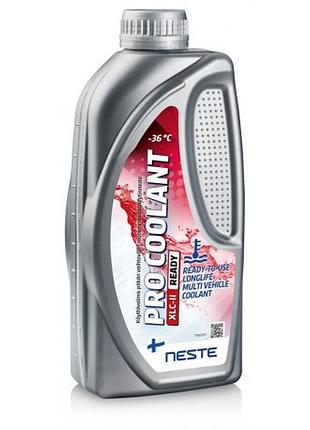 Готовий антифриз (червоний) neste procoolant xlc ii ready 1л (vwtl-774f/d(g12+); mb325.3;volvo vcs2)