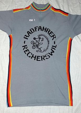 Коллекционная шерстяная велоджерси befa sport 1970s "ёж". новая / nos. р. xl