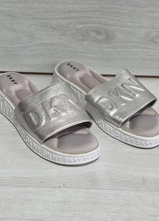 Шкіряні шльопанці dkny, р. 40