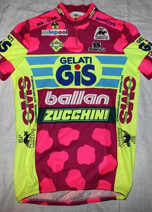 Коллекционная винтажная велоджерси giessegi gis gelati 1996. made in italy. новая / nos. р. l