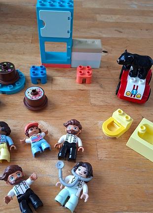 Оригинальное lego duplo - фигурки, мебель,люди, животные (почточно/лотом)