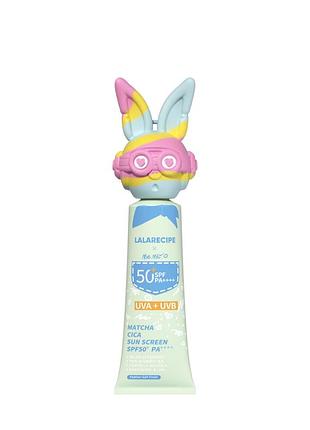 Сонцезахисний крем з центеллою та матчею lalarecipe matcha cica sun cream, 50 мл