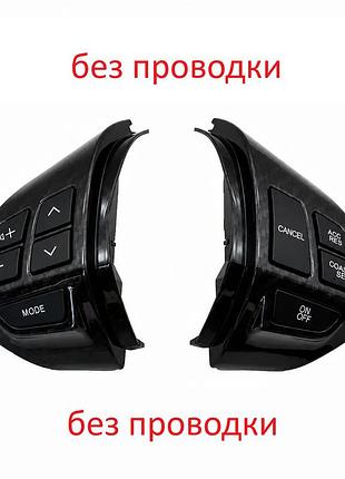 Без провотки кнопки керма mitsubishi lancer outlander asx pajero sport l200 мультируль круїз контроль карбон без проводки