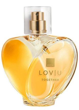 Женская туалетная вода avon lov u together 50 мл