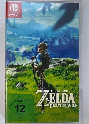 The legend of zelda breath of the wild, б/у, русская версия - картридж для nintendo switch