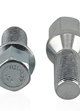 Болт м14x1,25x32 мм конус цинк ключ 17