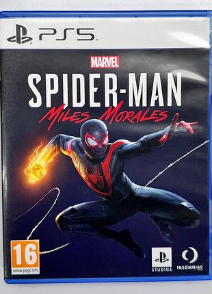 Spider-man miles morales, б/в, англійська версія - диск для playstation 5