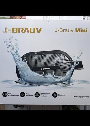 Портативна bluetooth-колонка j-brauv mini з регульованим ремінцем і гачком, гучний і чистий звук , 10 годин відтворення