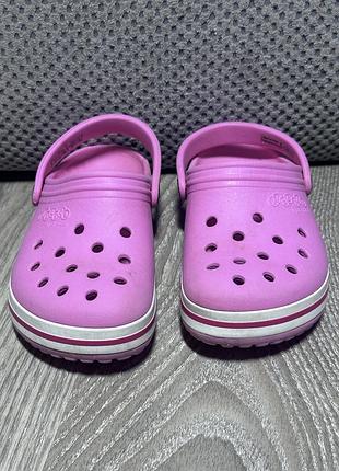 Оригінальні crocs c9 на дівчинку рожеві крокси 26 розмір 2