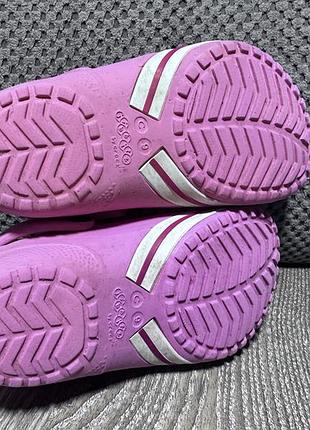 Оригінальні crocs c9 на дівчинку рожеві крокси 26 розмір 5