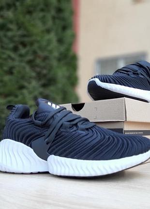 Adidas alphabounce instinct чёрные на белой