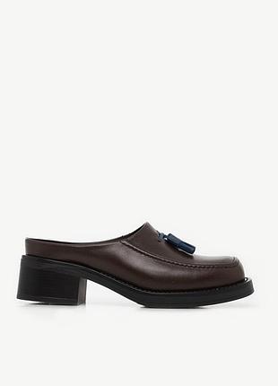 Мюли цвета кофе, ikos, 36-37 размера
