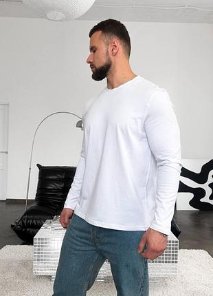 ⚪️лонгслів чоловічий tang білий⚪️ 3