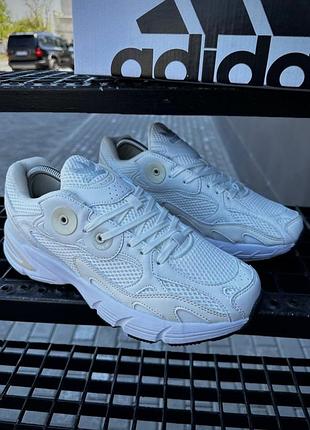 Кроссовки женские мужские подростковые adidas astir белые летние демисезонные весна-лето-осень кожа текстиль сетка размер 40-44 новые 2000-7
