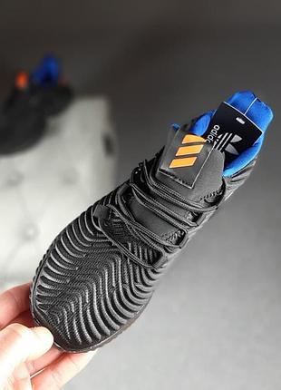Adidas alphabounce instinct чёрные с синим
