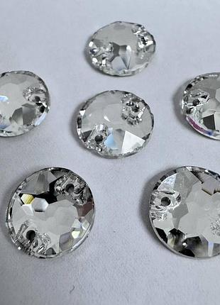 Пришивные стразы xirius lux 8 мм, цвет crystal , 1шт