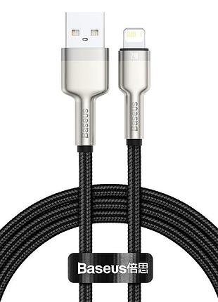 Кабель baseus lightning cafule series metal data cable |1m, 2.4a| (caljk-a05) black