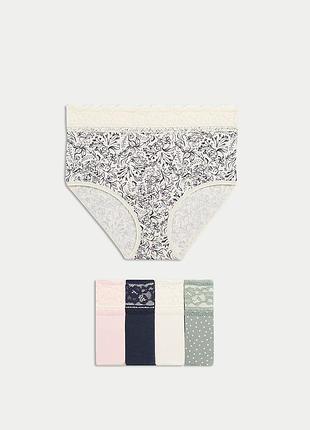 Набір жіночих трусів 5 штук marks&amp;spencer р-р 16, 20 full briefs труси